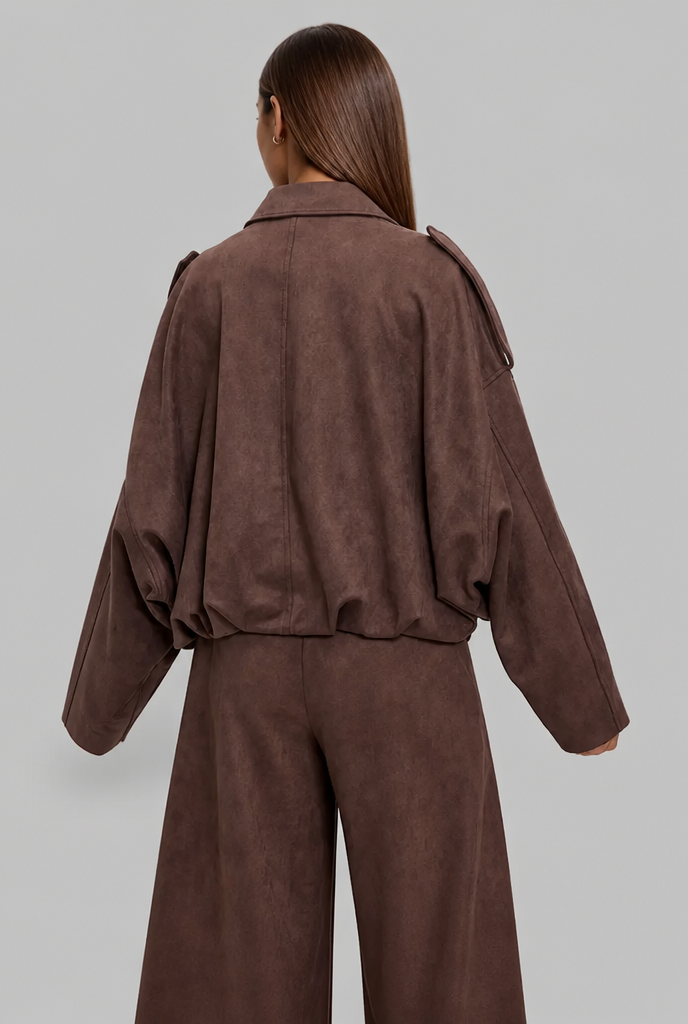 Suede Bomber Jacket