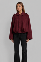 Suede Bomber Jacket