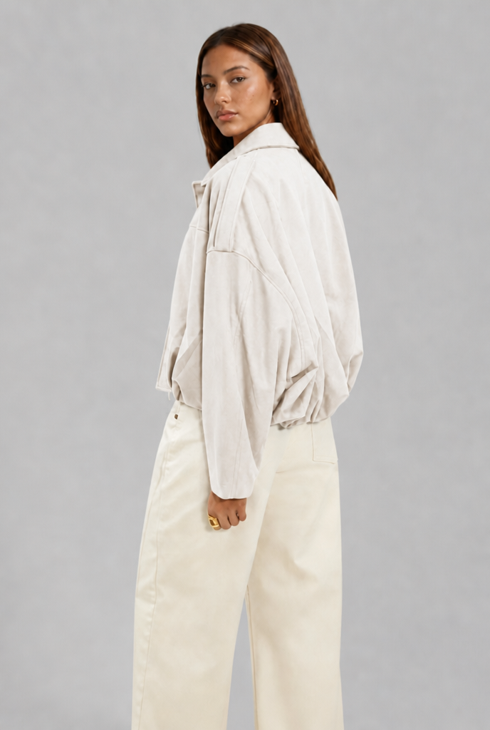 Suede Bomber Jacket