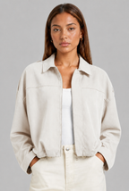 Suede Bomber Jacket