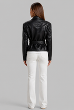 Belted Leather Jacket