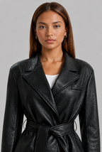Belted Leather Jacket