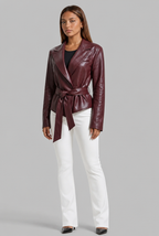 Belted Leather Jacket