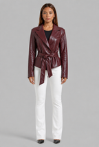 Belted Leather Jacket