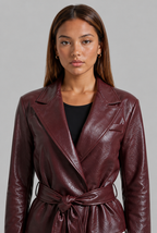 Belted Leather Jacket