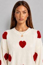 Heart Print Jumper