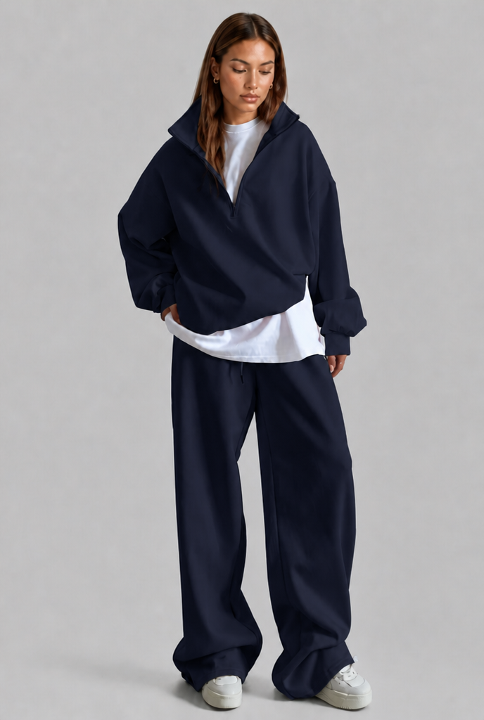 Quarter Zip Lounge Set