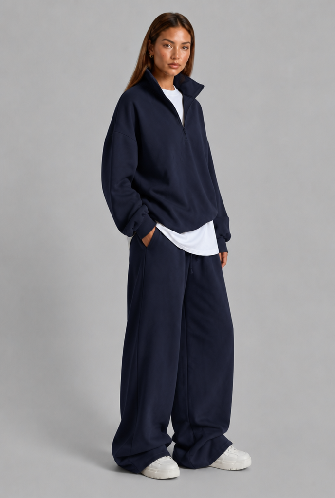 Quarter Zip Lounge Set
