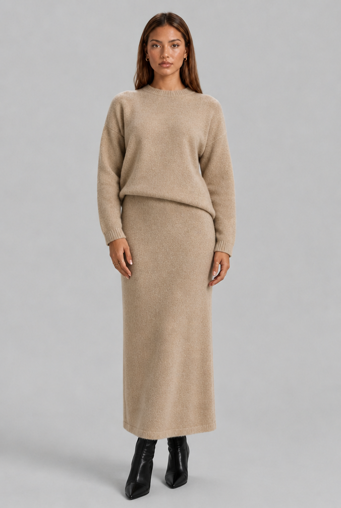 Knitted Jumper & Maxi Skirt Set