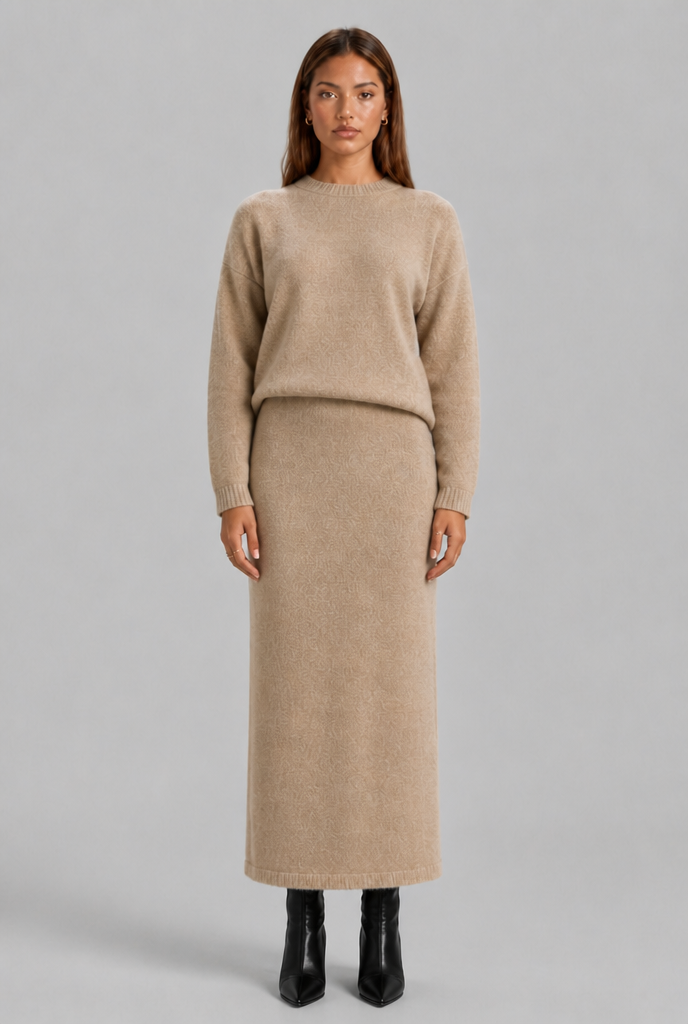 Knitted Jumper & Maxi Skirt Set