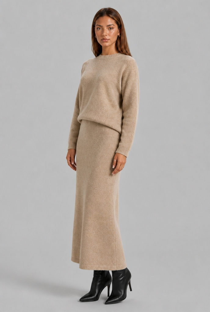 Knitted Jumper & Maxi Skirt Set