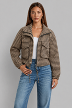 Houndstooth Cropped Jacket