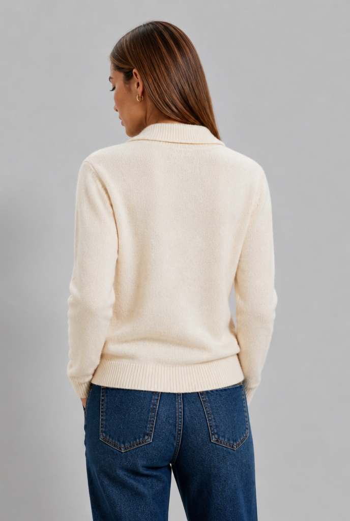 Fitted Collared Cardigan