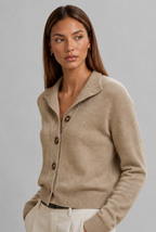 Fitted Collared Cardigan