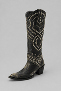 Knee-High Cowboy Boots with Studs