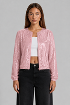 Sequin Bomber Jacket