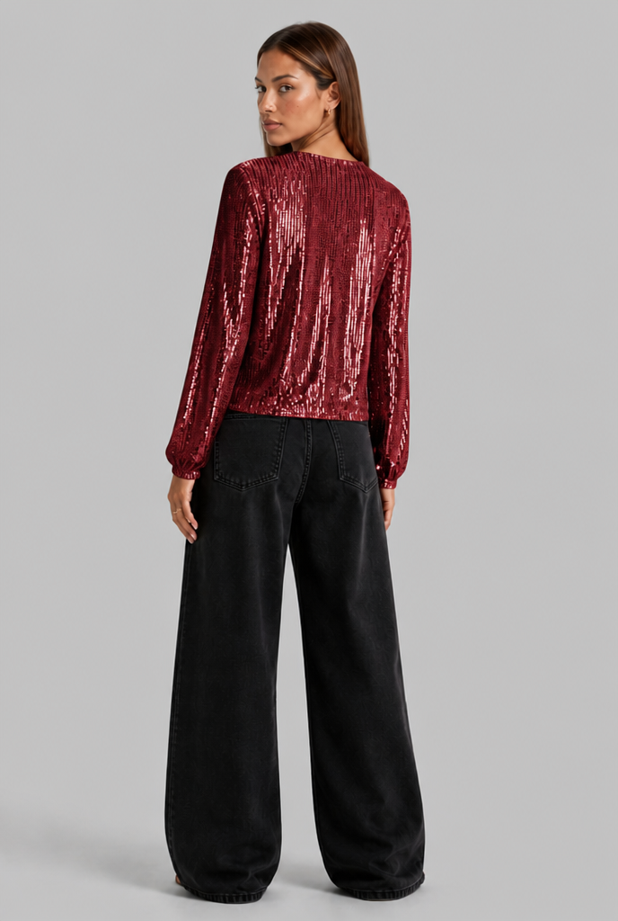 Sequin Bomber Jacket