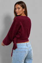 Wrap Jumper with Tie Waist