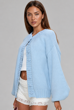 Oversized Ribbed Knit Cardigan
