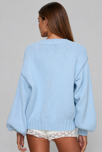 Oversized Ribbed Knit Cardigan