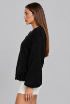 Oversized Ribbed Knit Cardigan
