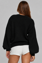 Oversized Ribbed Knit Cardigan