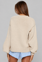 Oversized Ribbed Knit Cardigan
