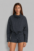 Polka Dot Jacket & Shorts Set