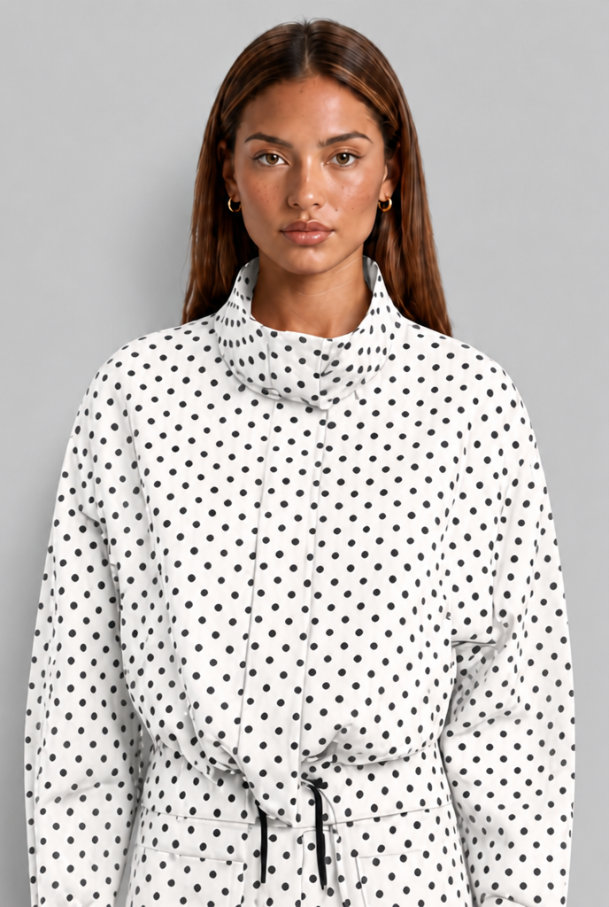 Polka Dot Jacket & Shorts Set