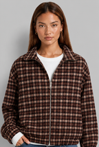 Plaid Cropped Jacket
