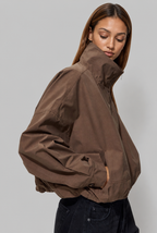 Cropped Bomber Jacket