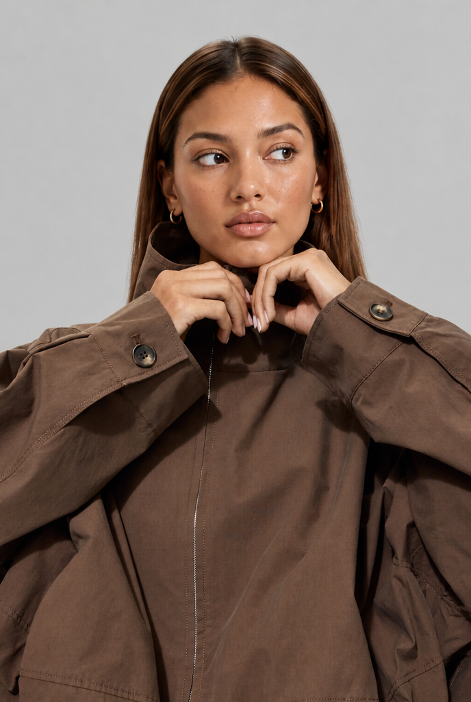 Cropped Bomber Jacket
