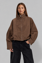 Cropped Bomber Jacket