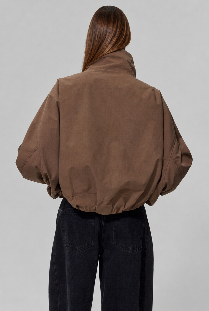 Cropped Bomber Jacket