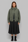 Hooded Jacket with Patch Pockets