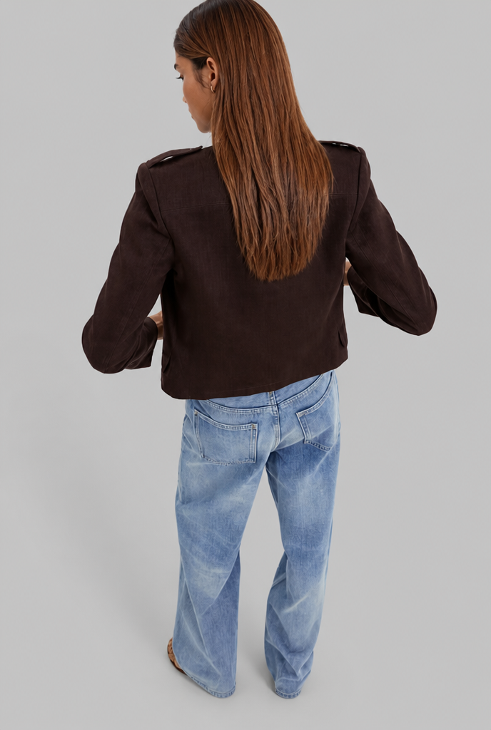Cropped Military Jacket