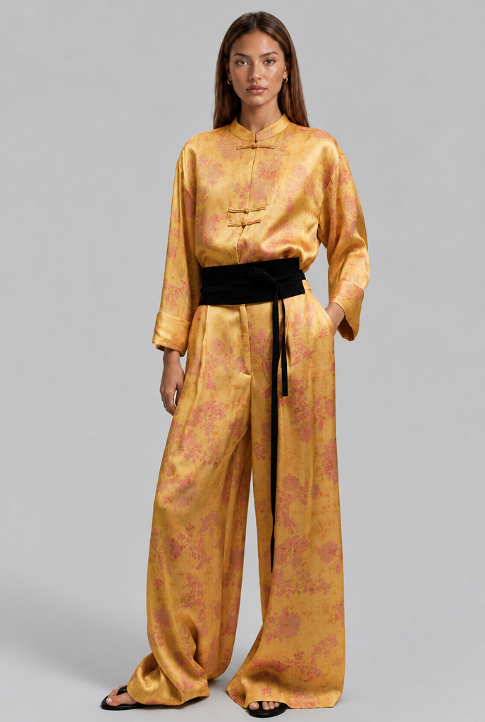 Floral Print Top & Trousers Set