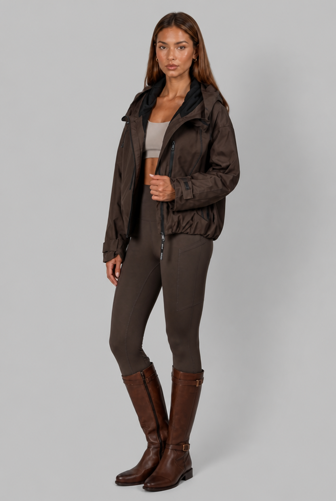 Oversized Hooded Windbreaker Jacket