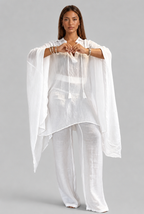 Linen Blouse & Wide Leg Trouser Set