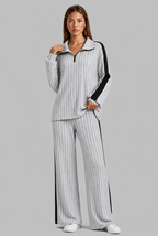 Knitted Co-Ord Set with Side Stripe