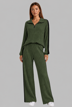 Knitted Co-Ord Set with Side Stripe