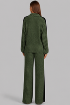 Knitted Co-Ord Set with Side Stripe