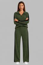 Knitted Co-Ord Set with Side Stripe