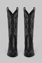Cowboy Boots with Embroidered Stitching