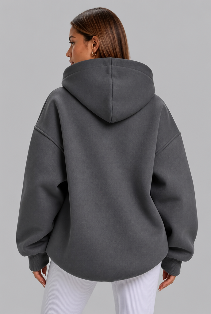 Oversized Collared Hoodie