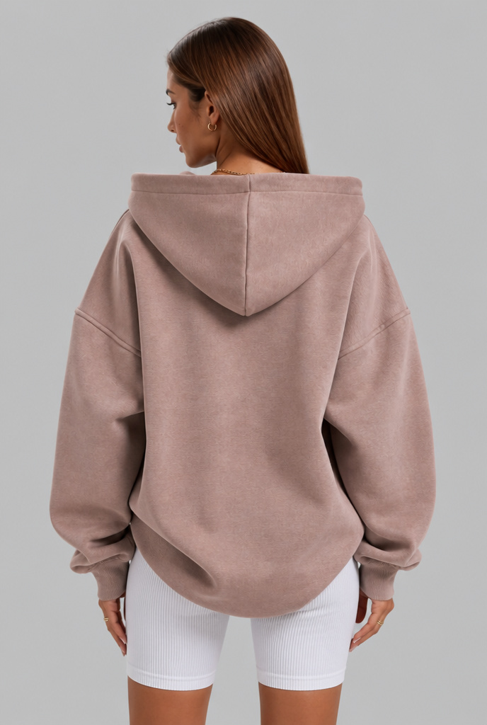 Oversized Collared Hoodie
