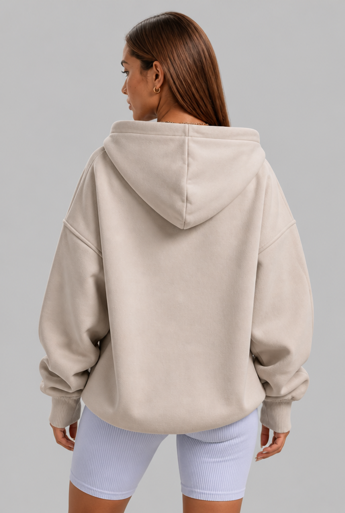 Oversized Collared Hoodie
