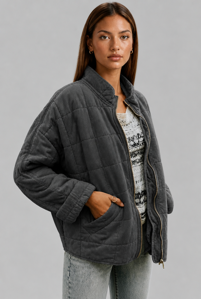 Oversized Quilted Jacket