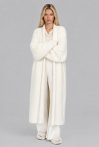 Fluffy Long Cardigan