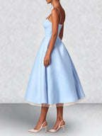 Satin Corset Midi Dress